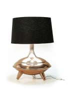 'Atomic'-style copper table lamp