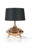 'Atomic'-style copper table lamp