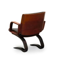 Danish style leather armchair