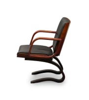 Danish style leather armchair