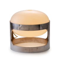 Cesare 'Joe' Colombo; Pair of 'KD 27' chrome-finished ABS plastic desk lamps for Kartell, Italy