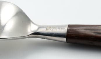 A 'Lion de Luxe' set of Rosewood and stainless steel flatware, designed by Bertel Gardberg, Finland