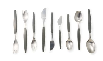 A set of Gense Focus stainless steel flatware, designed by Folke Arström, Sweden