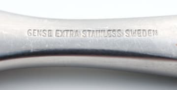 A set of Gense Focus stainless steel flatware, designed by Folke Arström, Sweden
