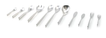 A set of Danish modern 'Unique' pattern stainless steel flatware, designed by Johan Hagen, 20th century