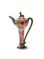 Ardmore Ceramic Studio; Teapot with giraffe and floral motif