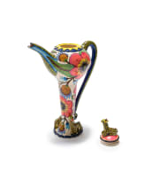 Ardmore Ceramic Studio; Teapot with giraffe and floral motif