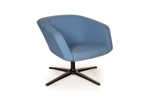 Hannes Wettstein; 'Dino' swivel lounge chair for Maxdesign, Italy