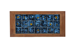 Teak and ceramic tile coffee table, Denmark