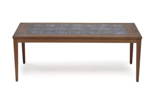 Teak and ceramic tile coffee table, Denmark