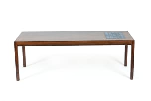 Rosewood and ceramic tile coffee table, Denmark
