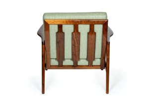 Ib Kofod-Larsen; Teak lounge chair for Selig, Denmark
