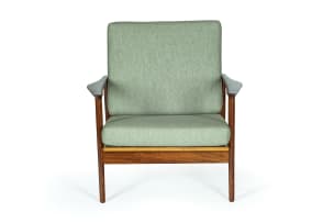 Ib Kofod-Larsen; Teak lounge chair for Selig, Denmark
