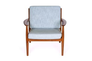 Grete Juel Jalk; 'Model 128' teak lounge chair for France & Søn, Denmark