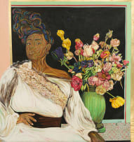 Ayanda Mabulu; Woman with Flowers