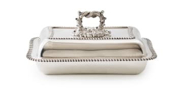 A pair of Victorian silver entrée dishes and covers, Martin & Co ( Richard Martin & Ebenezer Hall) Sheffield, 1894