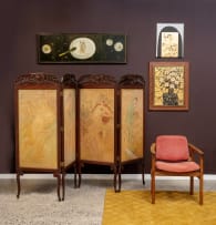 John Tabraham; Pair of John Tabraham kiaat armchairs for Kallenbach, South Africa,