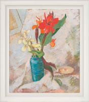 George Enslin; Still Life with Cannas