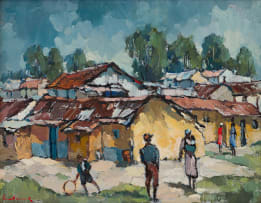 Bruce Hancock; Village Scene