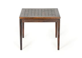 Rosewood and tiled side table, Denmark