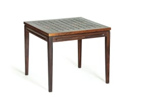 Rosewood and tiled side table, Denmark