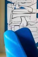 Connection; Pair of 'Dixi' swivel chairs in the manner of of Arne Jacobsen, England