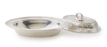 A pair of American sterling silver entrée dishes, Gorham Manufacturing Company, c.1869