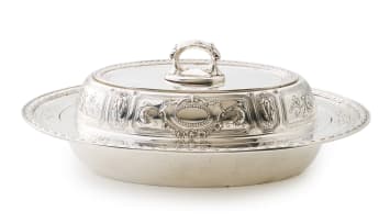 A pair of American sterling silver entrée dishes, Gorham Manufacturing Company, c.1869