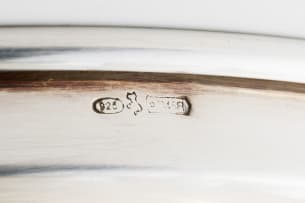 An Italian sterling silver Fatto a Mano pedestal bowl, 20th century