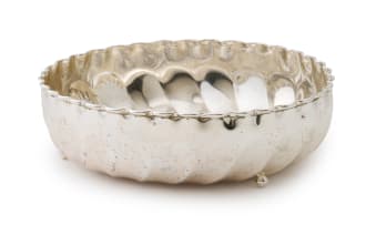 An Italian silver-plated dish, Chineli, 20th century
