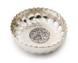 An Italian silver-plated dish, Chineli, 20th century