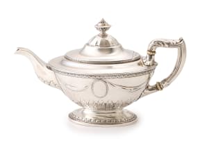 An American silver six-piece tea and coffee service, Gorham Manufacturing Company, c.1871