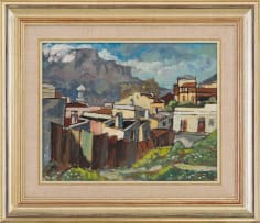 David Botha; District Six with Table Mountain beyond