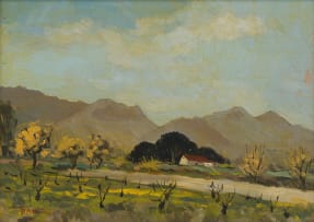 David Botha; Landscape with Farmhouse