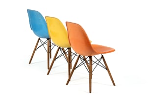 Charles and Ray Eames (1907-1978) and (1912-1988); Set of six DSW chairs for Herman Miller, USA