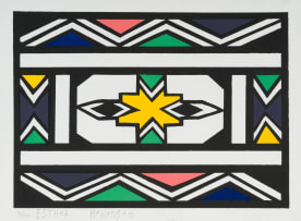 Esther Mahlangu; Untitled (Ndebele Pattern)