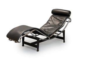 'LC4' chaise longue after a 1928 design by Le Corbusier, Pierre Jeanneret and Charlotte Perriand, Italy