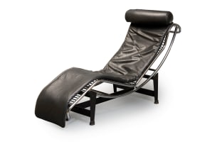 'LC4' chaise longue after a 1928 design by Le Corbusier, Pierre Jeanneret and Charlotte Perriand, Italy