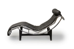 'LC4' chaise longue after a 1928 design by Le Corbusier, Pierre Jeanneret and Charlotte Perriand, Italy
