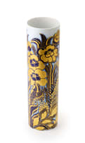 Hutschenreuther; Porcelain vase with cobalt and gold lustre