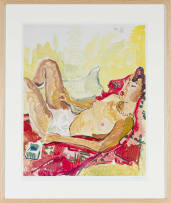 Irma Stern; Reclining Nude, poster