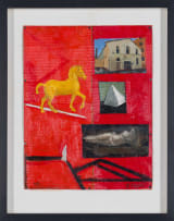 Simon Stone; Composition with House, Horse and Figure