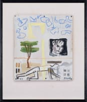 Simon Stone; Composition with Crawling Figure