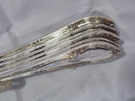 A part set of silver-plated flatware, Harrison Brothers & Howson, Sheffield, 20th century