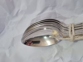A part set of silver-plated flatware, Harrison Brothers & Howson, Sheffield, 20th century