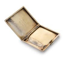 A George VI silver cigarette case, S Blanckensee & Son Ltd, Chester, 1938