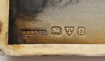 A George VI silver cigarette case, S Blanckensee & Son Ltd, Chester, 1938