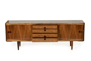 Henry Walter Klein; Rosewood sideboard for Bramin, Denmark