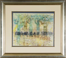 Gordon Vorster; Wildebeest and Trees
