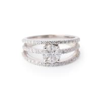 Illusion-set diamond ring